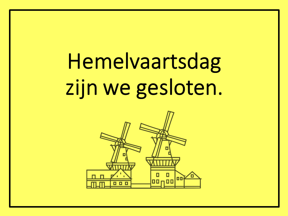 Hemelvaartsdaggesloten